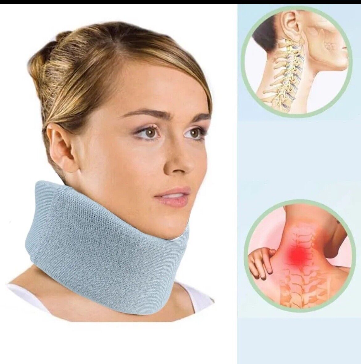 Soft Foam Neck Collar Support Brace Whiplash Cervical Neck Pain Relief Traction