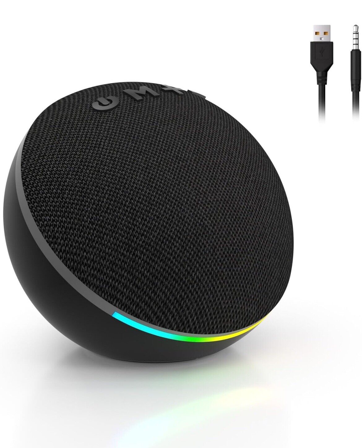 SOULION C10 Bluetooth PC Speakers with 4 Modes Colorful LED Light, USB Powered 3