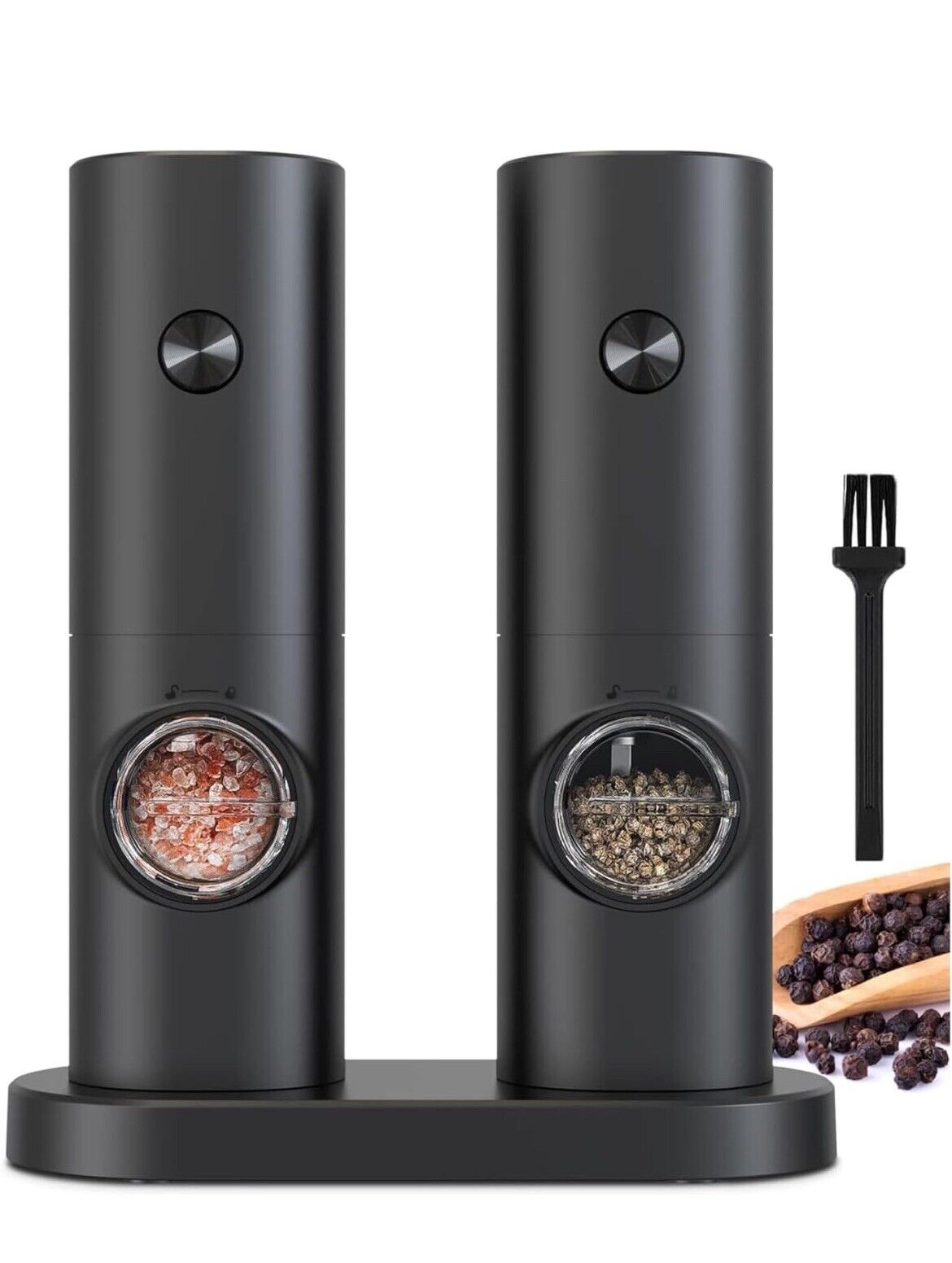 COKUNST Electric Pepper and Salt Grinder Set, Battery Powered Adjustable Hi Qlty