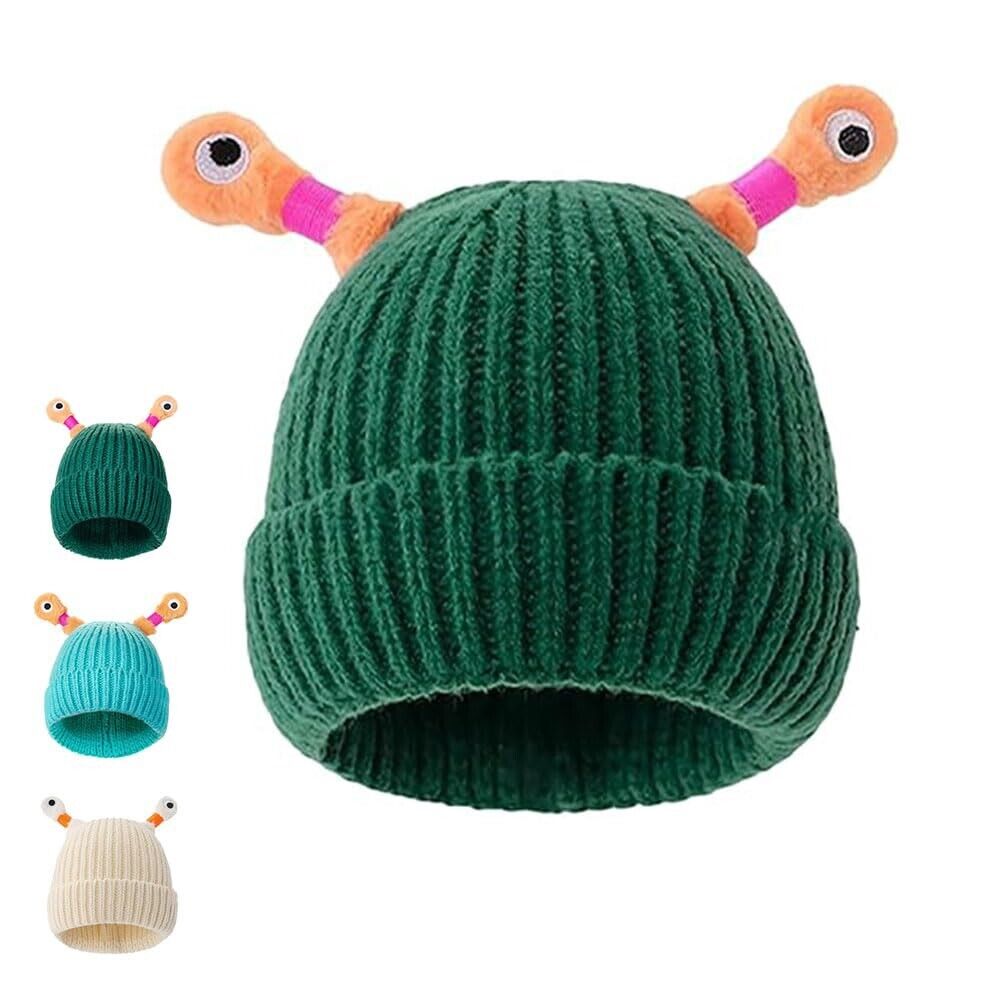 Winter Parent-Child Cute Glowing Little Monster Knit Hat Christmas Party Gift