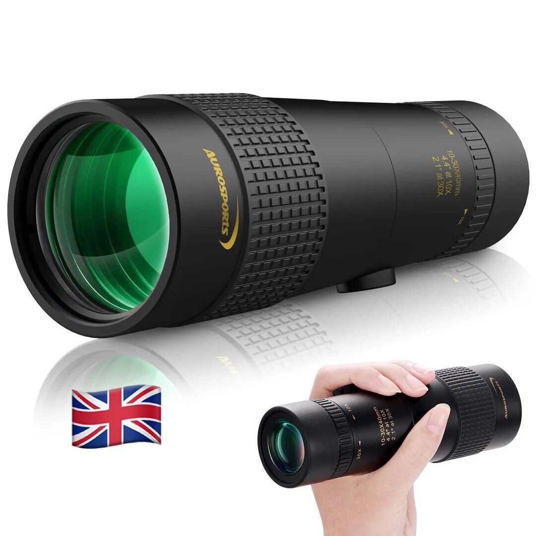Autosport 10 - 30X40  Zoom  Monocular  for  Adults ,  Monocular  Telescope High