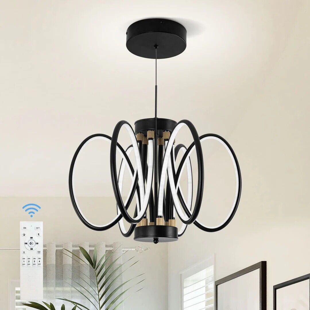 Foaono Dimmable LED Pendant Light, Modern LED Pendant Ceiling Light, LED Chandel
