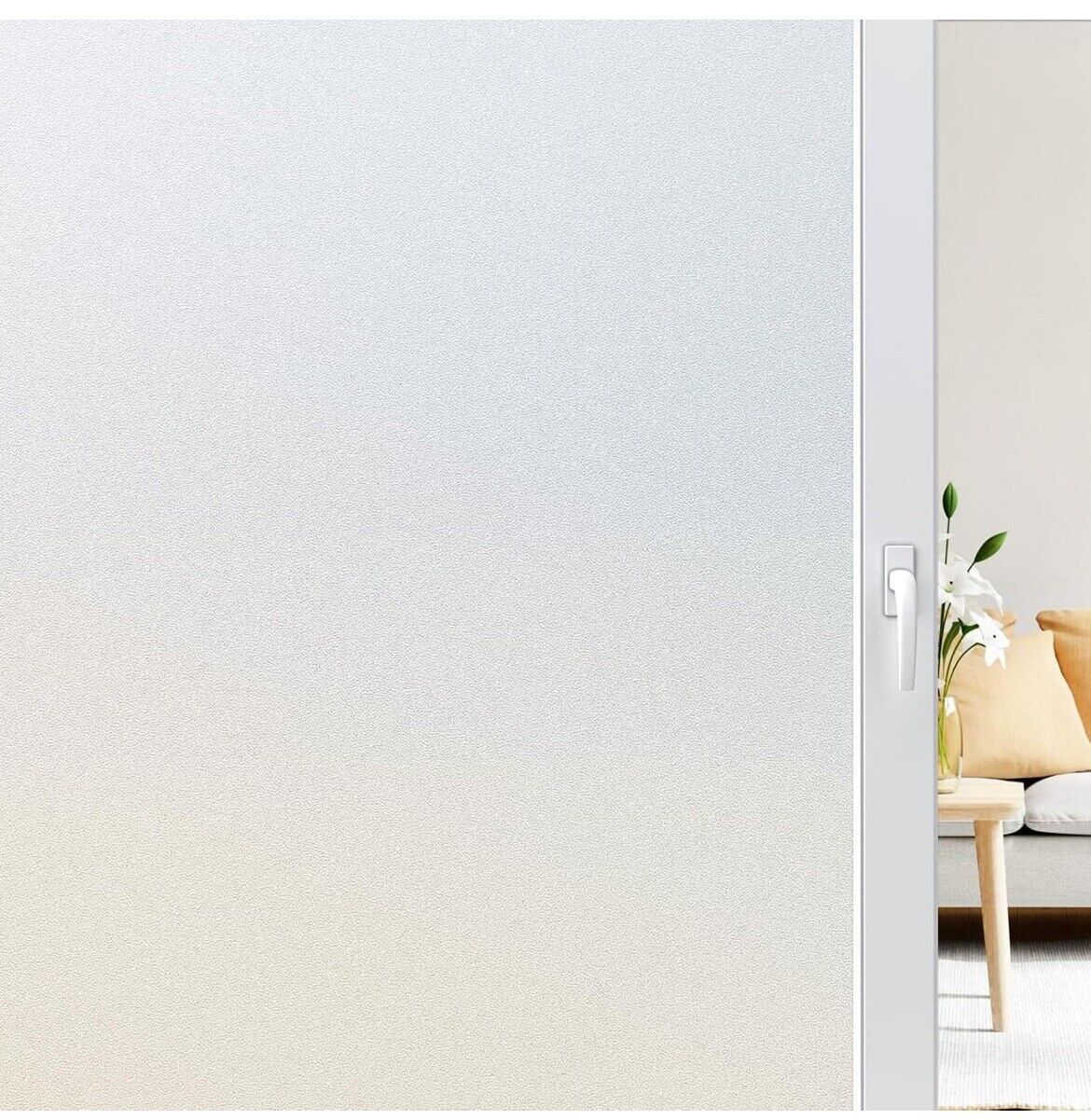 Window Film Privacy Stickers for Glass No Glue Anti UV Self Adhesive 60X200cm