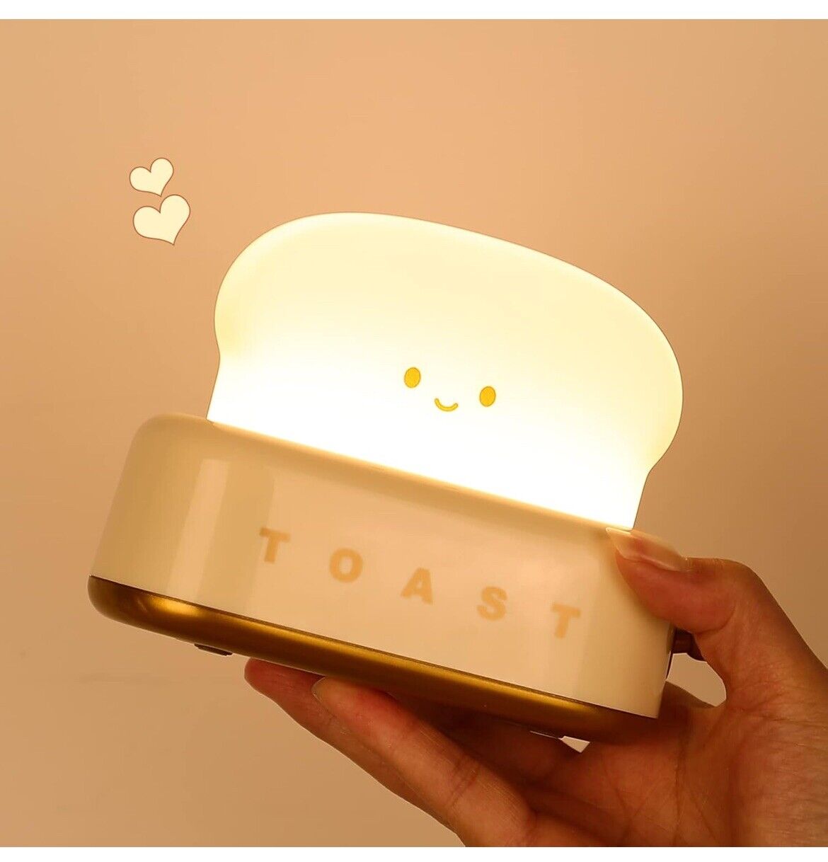 Creative Toast Night Light Healing Atmosphere Light Bedside Sleep Light Gift.^
