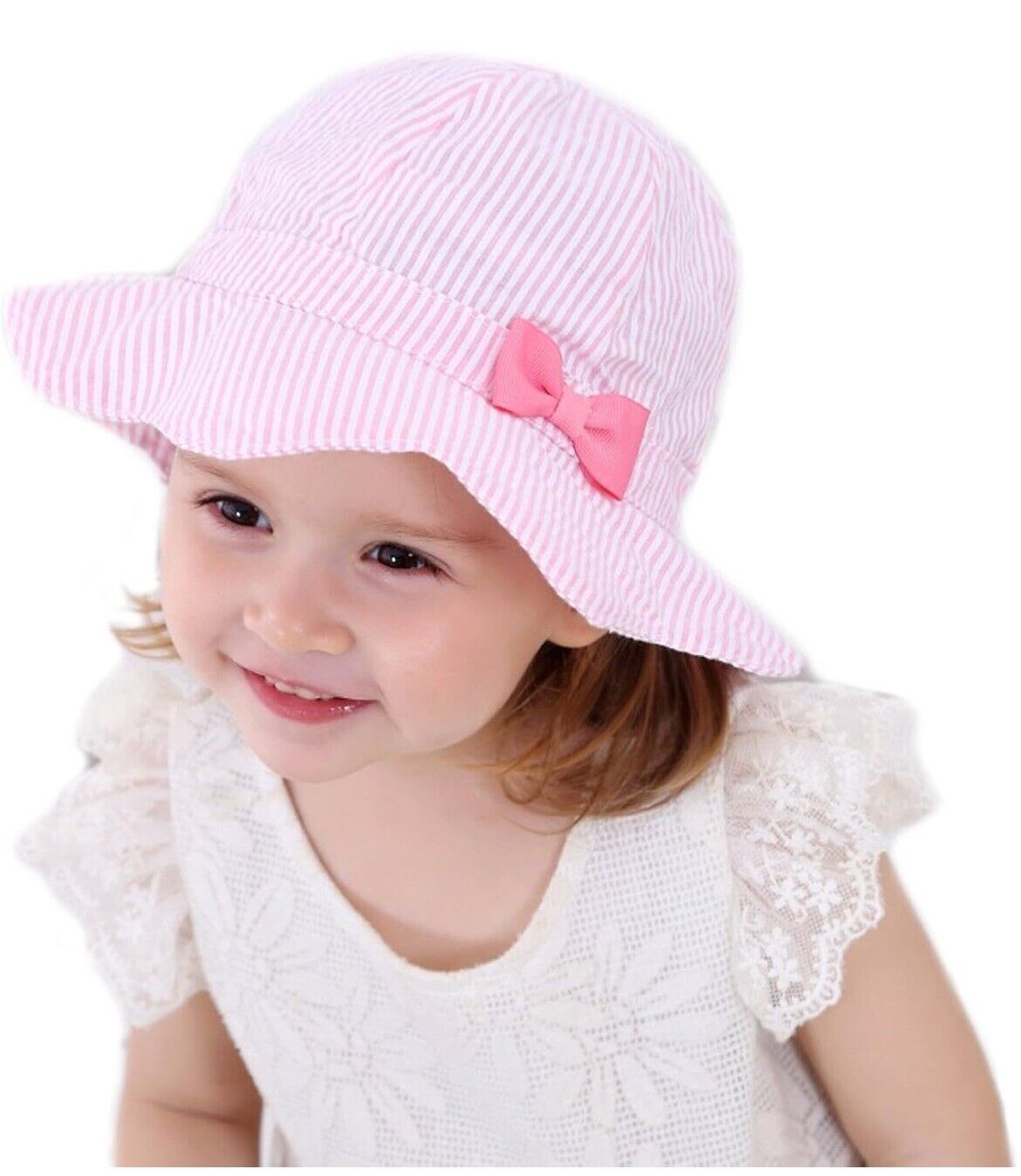 Kids Baby Girls Summer Sun Hat Anti-UV Beach Cap UK Delivery