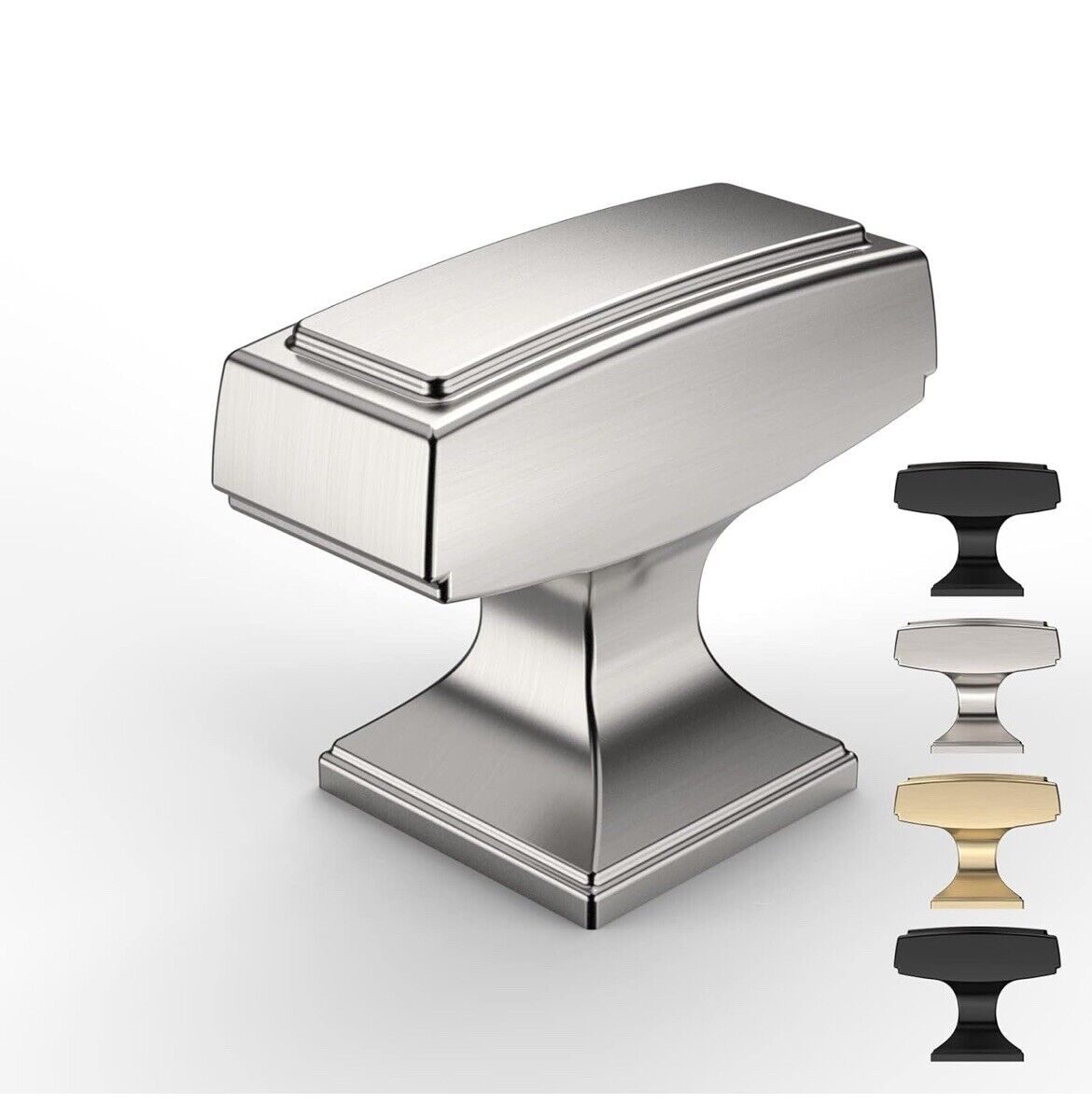 9BUILD 10 Pack Brushed Satin Nickel Drawer Knobs UK Delivery Hi Quality