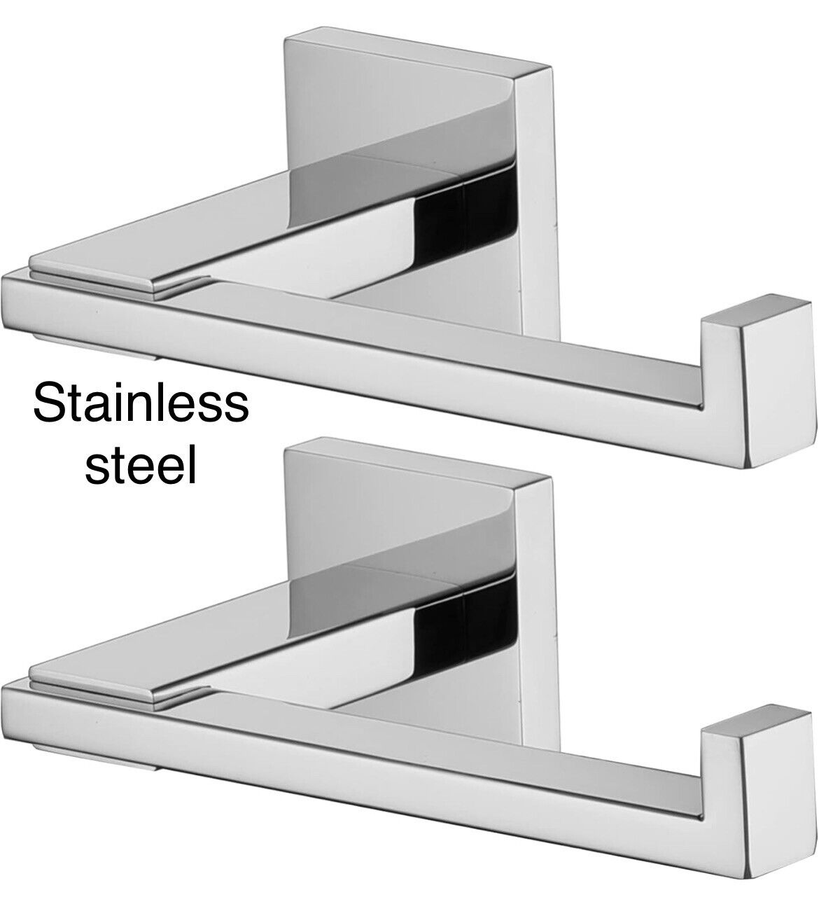 KOKOSIRI Chrome Toilet Paper Holder for Kitchen Bathroom 2 Pack Stainless Steel