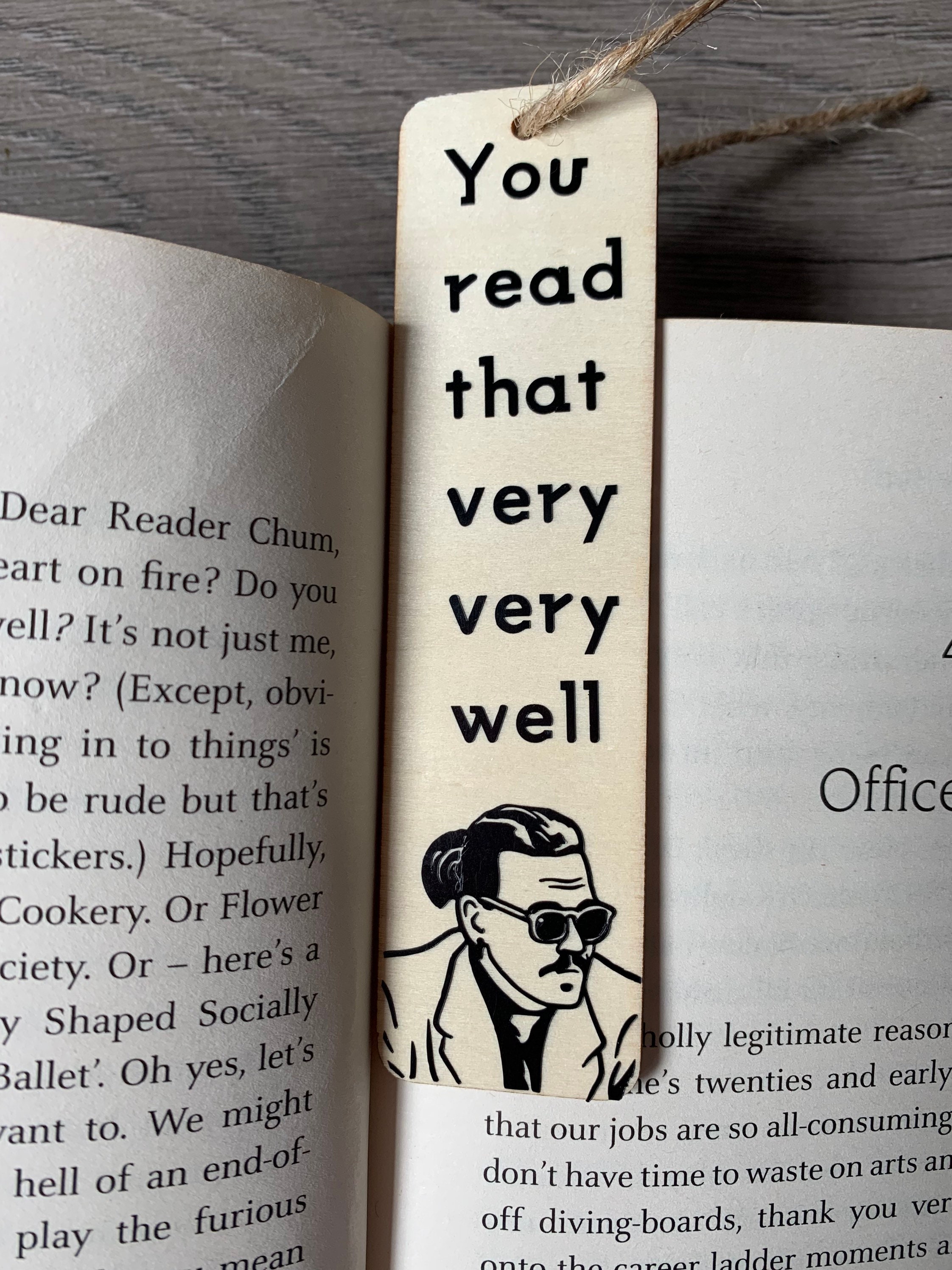 You read that very well” bookmark