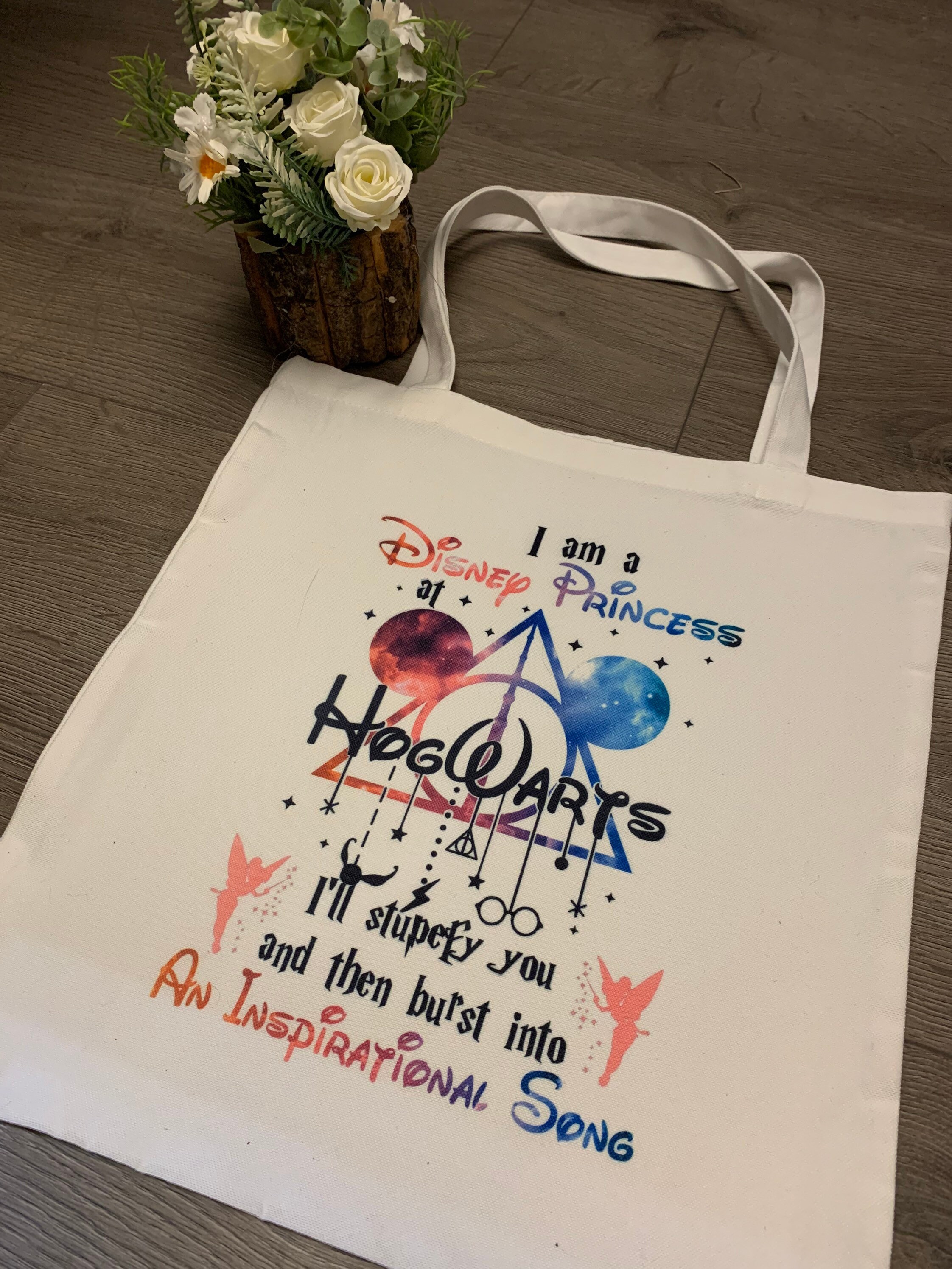 princess inspired tote bag! I am a Disney princess at hogwarts
