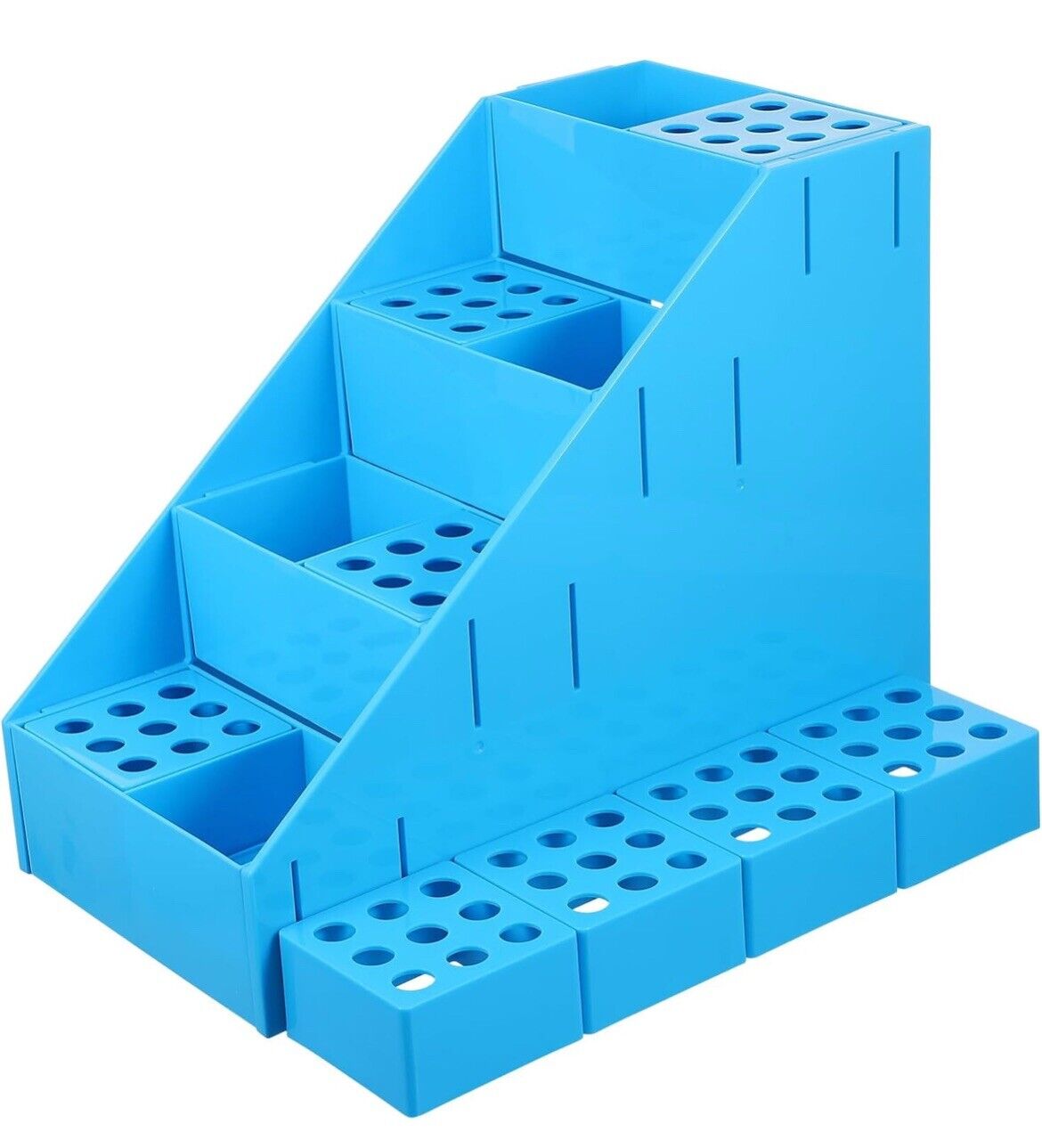 Baluue Bottle Drying Rack Test Tube Laboratory Tubes Organizer Portable Stand