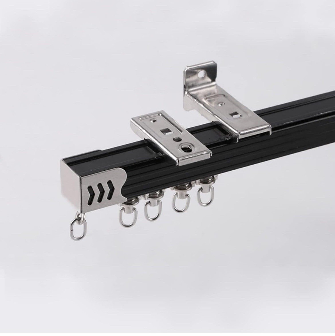 Ceiling Curtain Track, Ceiling Mount Room Divider Curtain Track Rods Heavy 1.5m
