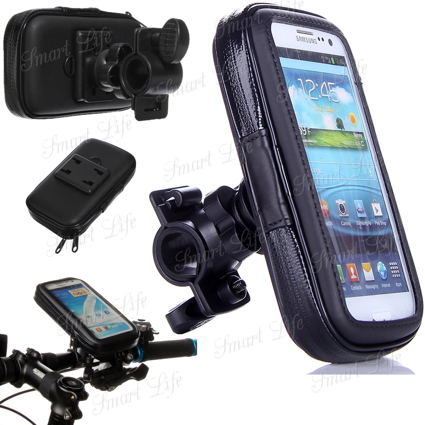 360° Bicycle Motor Bike Waterproof Phone Case Mount Holder For HTC NEW MODELS UK