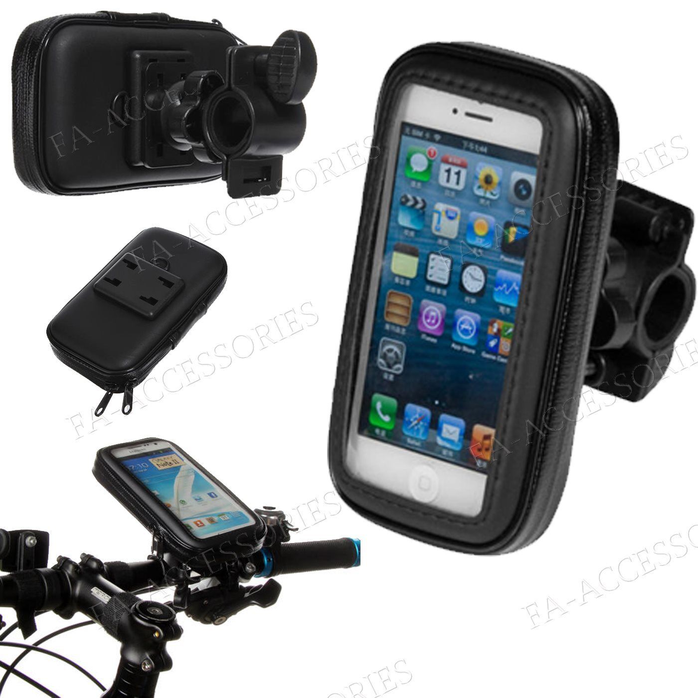 Case For HTC Phone Models Rain Water Proof Bicycle Bike Handlebar Mount Holder