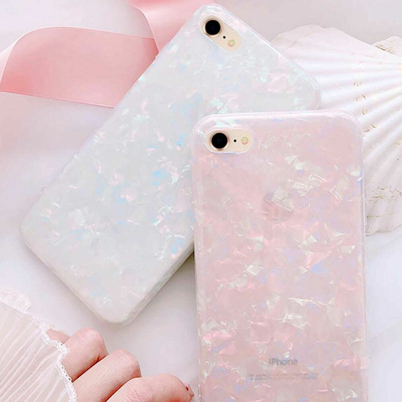 Shockproof Marble Case For iPhone XR Flake Silicone Protective Gel Cover - UK