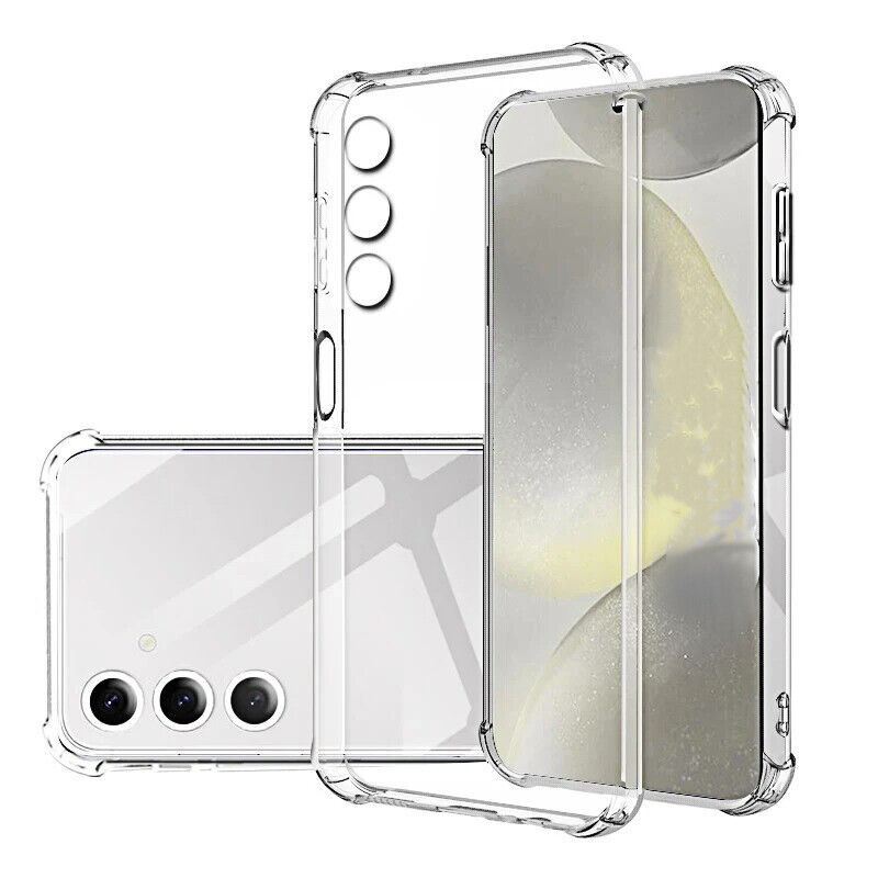 Clear Case For Galaxy S24 S24+ Ultra Shockproof Gel Thick Bumper Back Cover UK