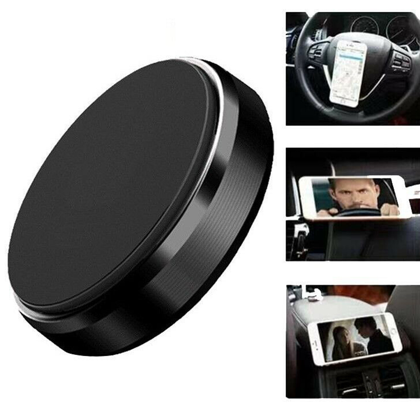 Car Fits Dashboard Magnetic Phone Holder Universal In Dash For Mobiles Black -UK