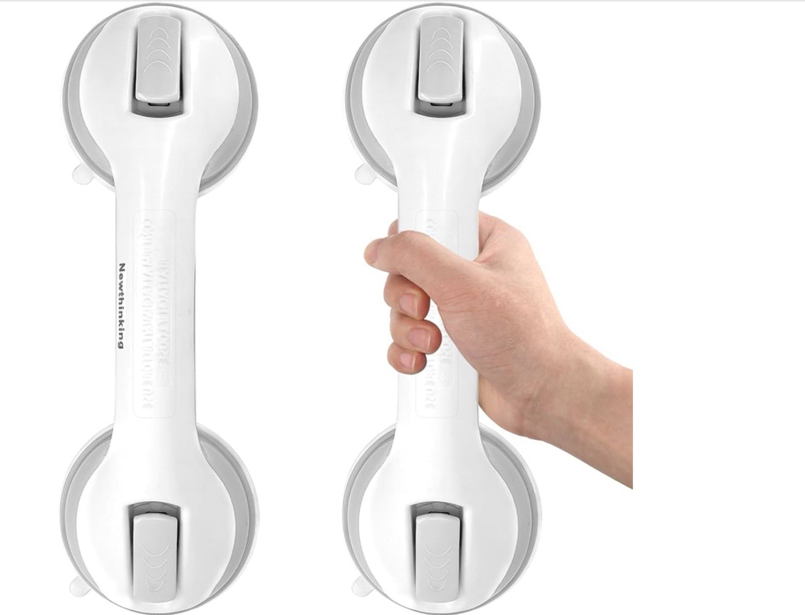 Newthinking Suction Bathroom Grab Rails, Hand Rail for Disabled, ( 2 Pack )