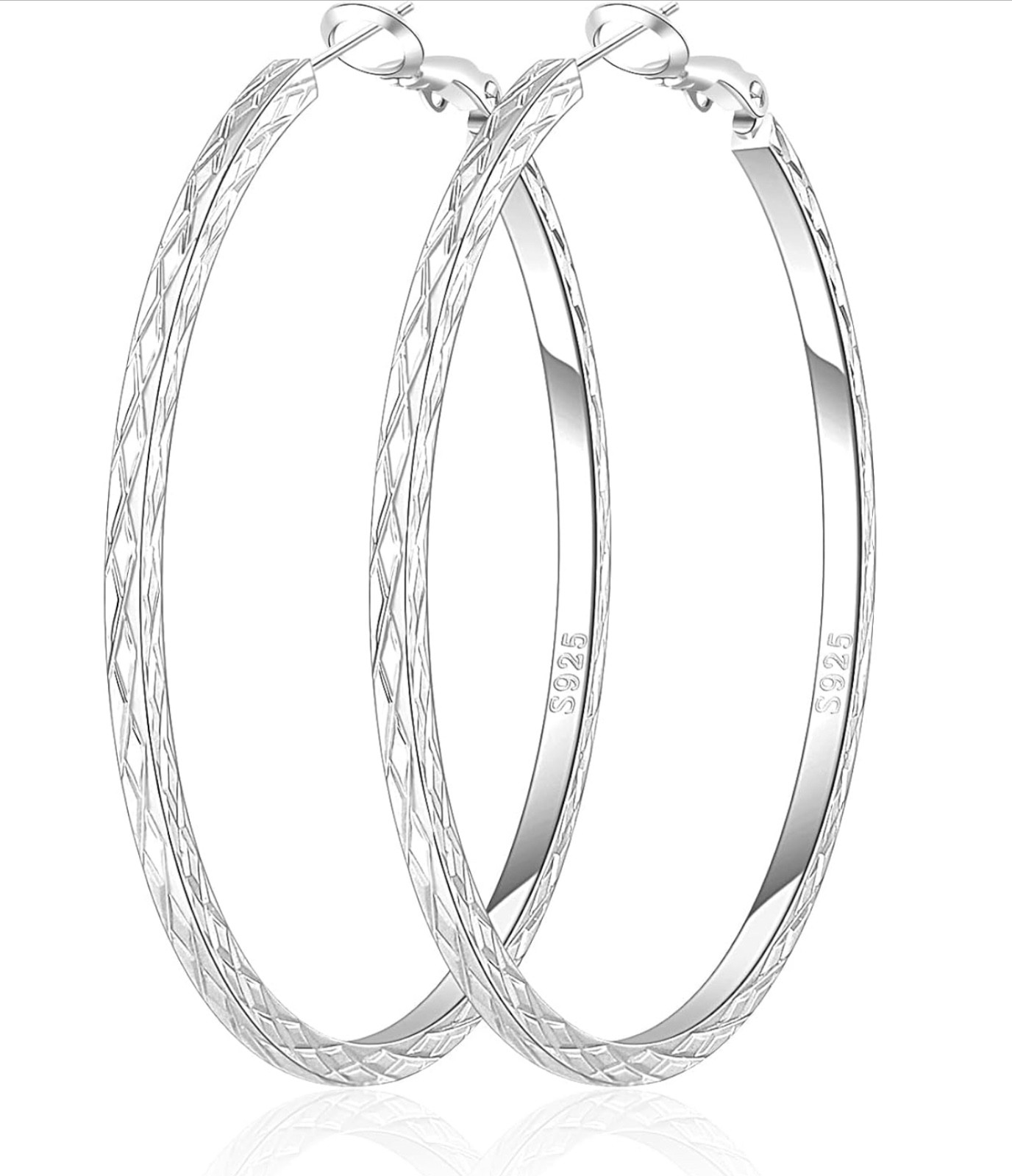 Gold Hoop Earrings for Women Lightweight 14K Gold Plated Earrings Hypoallergenic