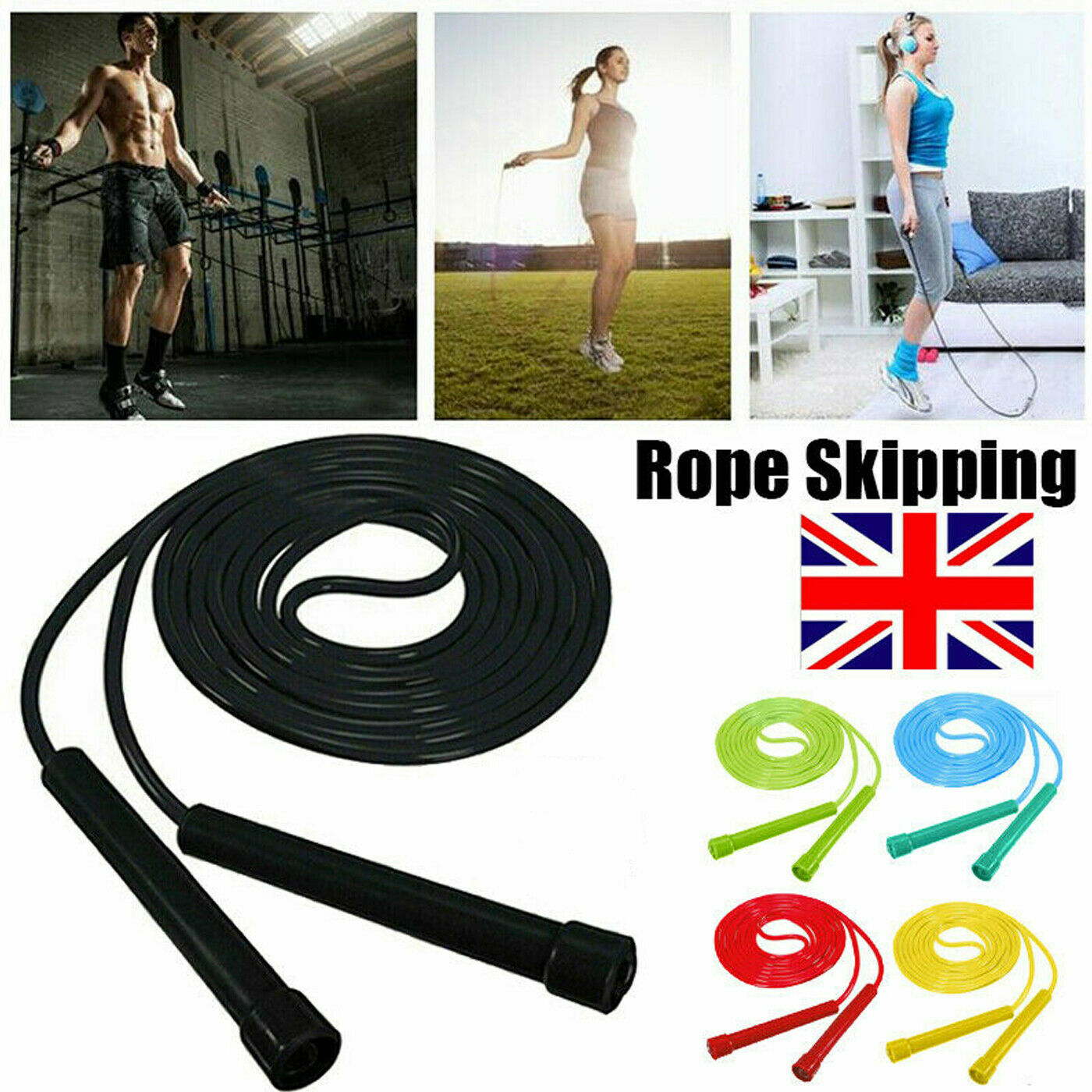 5X Skipping Rope Nylon Jumping Speed Exercise Handle Boxing Fitness Training